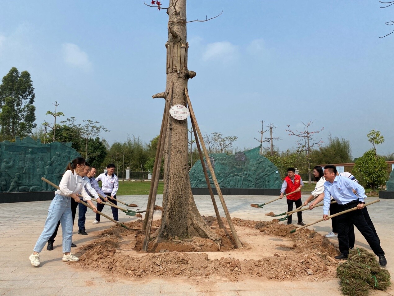  傳承紅色基因——開平市退役軍人事務(wù)局組織“踐行初心使命”植樹活動_3